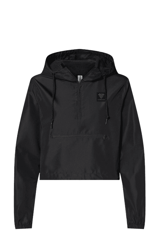 Women's Quarter-Zip Crop Windbreaker