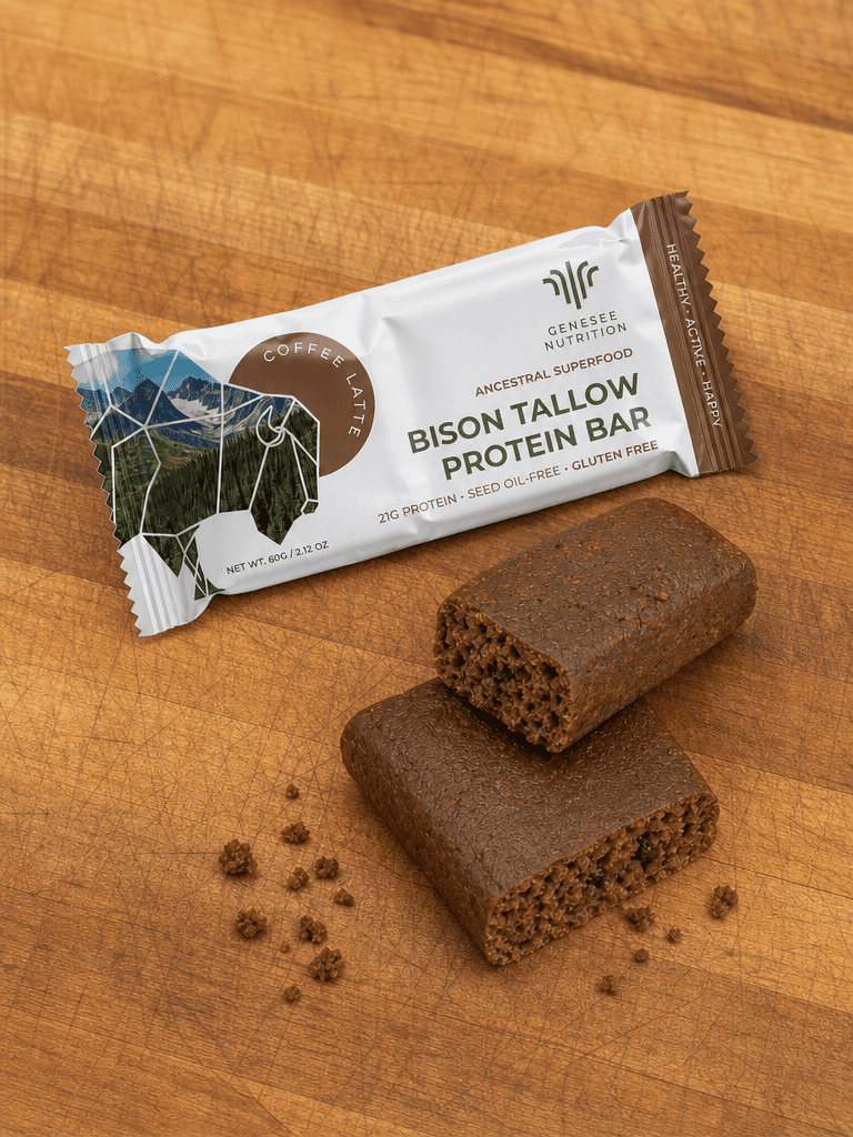 Coffee Latte Bison Tallow Protein Bar