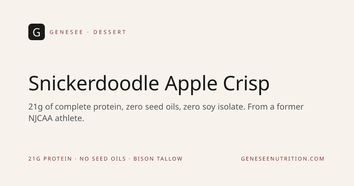 Snickerdoodle Apple Crisp — Genesee Nutrition