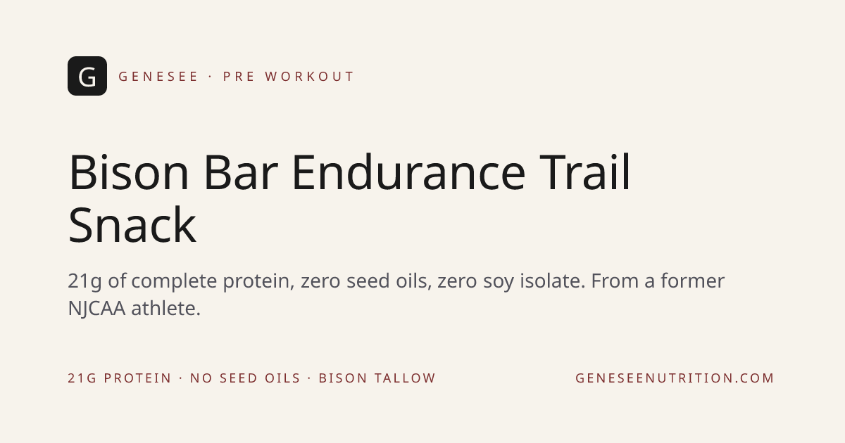 Bison Bar Endurance Trail Snack — Genesee Nutrition
